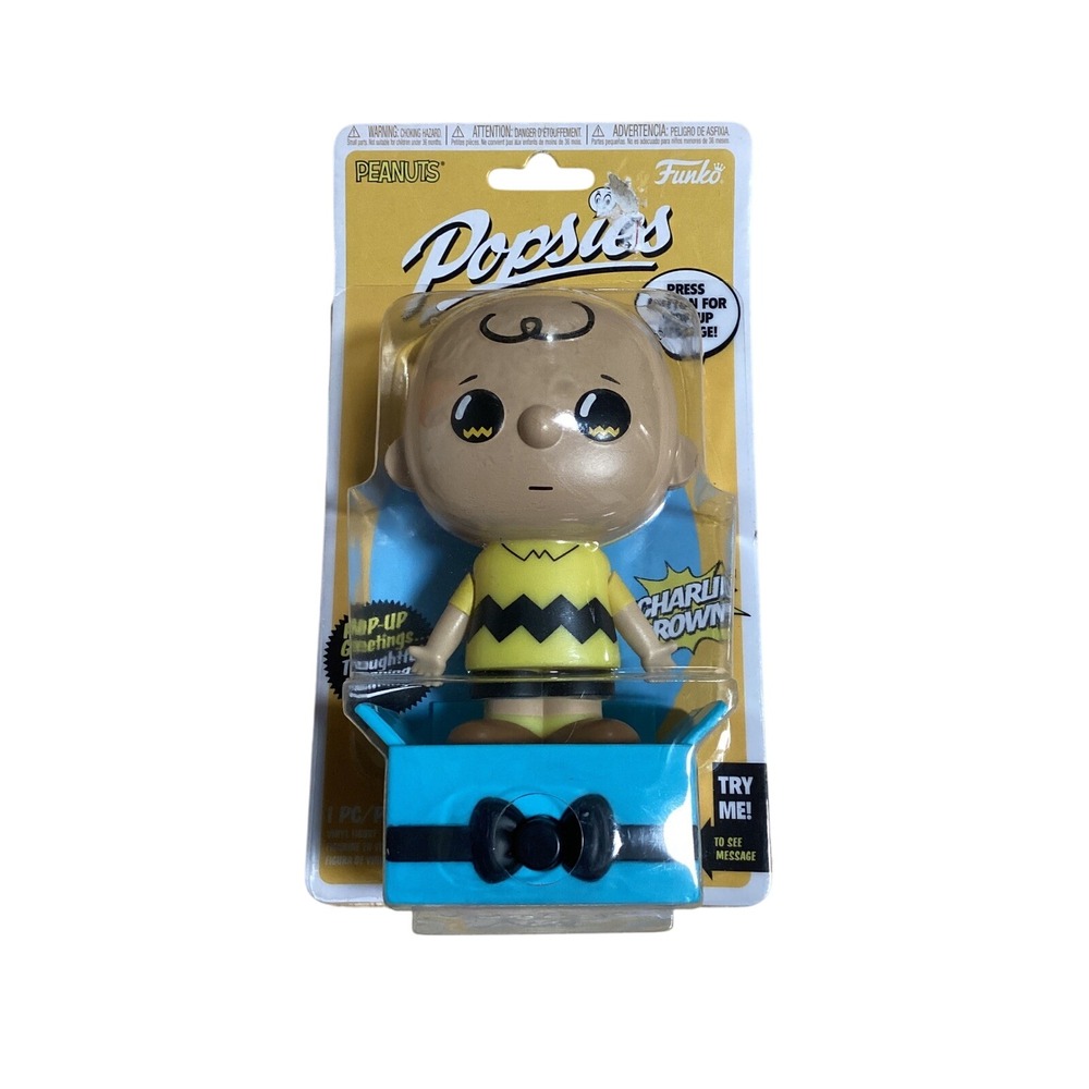 Funko Poesies‎ Peanuts Charlie Brown Interactive Figure New in Box Gift Toy
